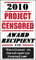 Project Censored 2010 Award Recipient