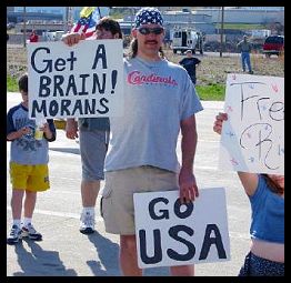 Get a Brain! Morans. Go USA